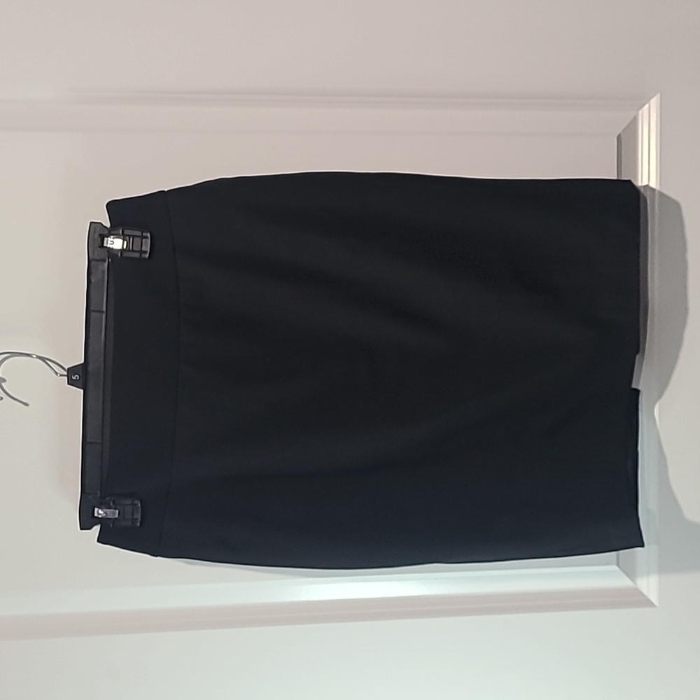 Black knee length pencil skirt